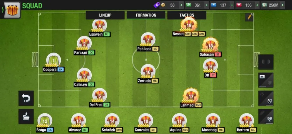 top eleven 2021 4-2-2-2 attacking formation