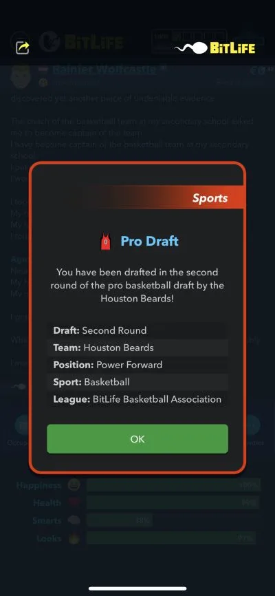 pro draft in bitlife