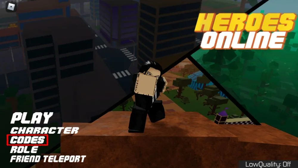 roblox heroes online codes step 2