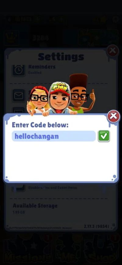 subway surfers codes step 5