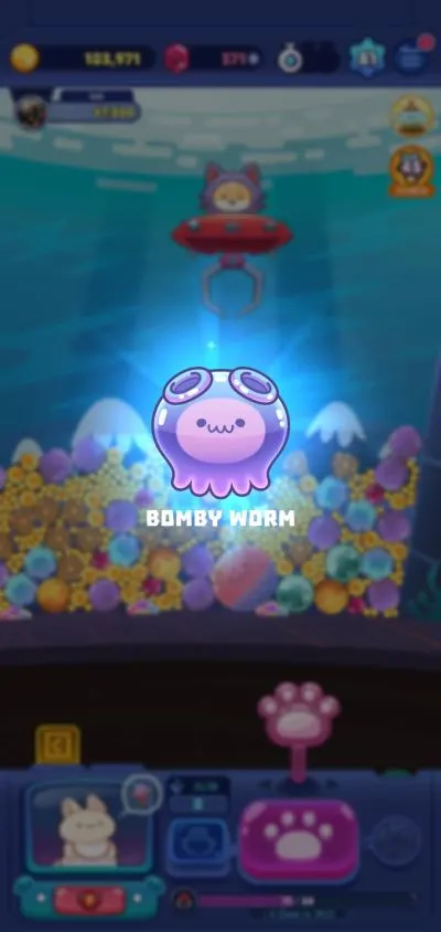 claw stars bomby worm