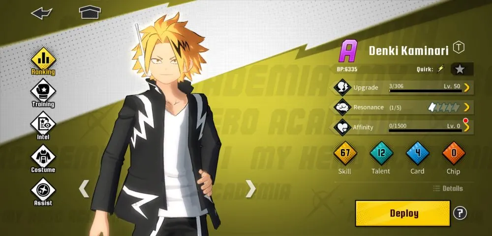 denki kaminari my hero academia the strongest hero