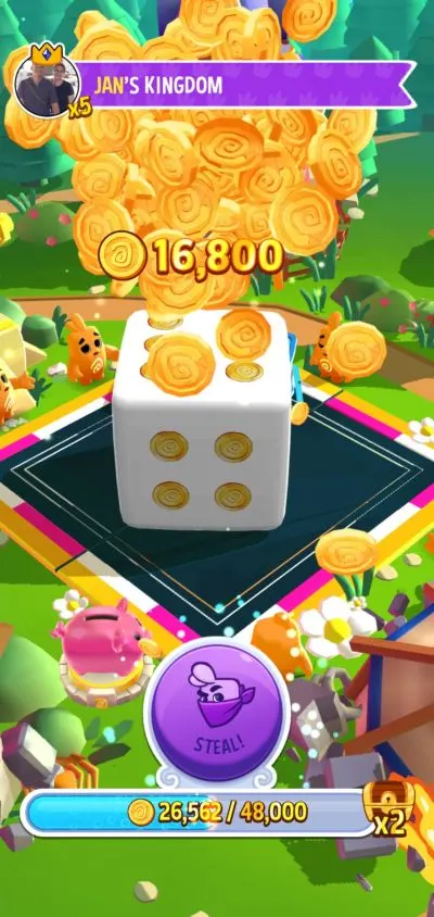 stealing gold in dice dreams