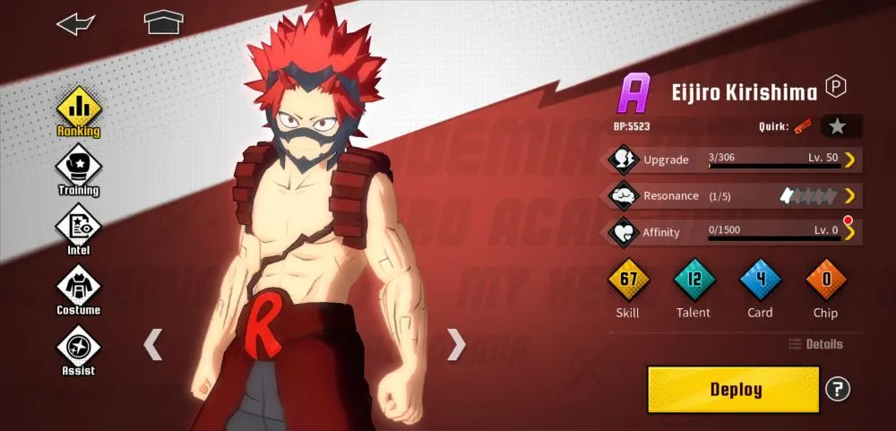 eijiro kirishima my hero academia the strongest hero