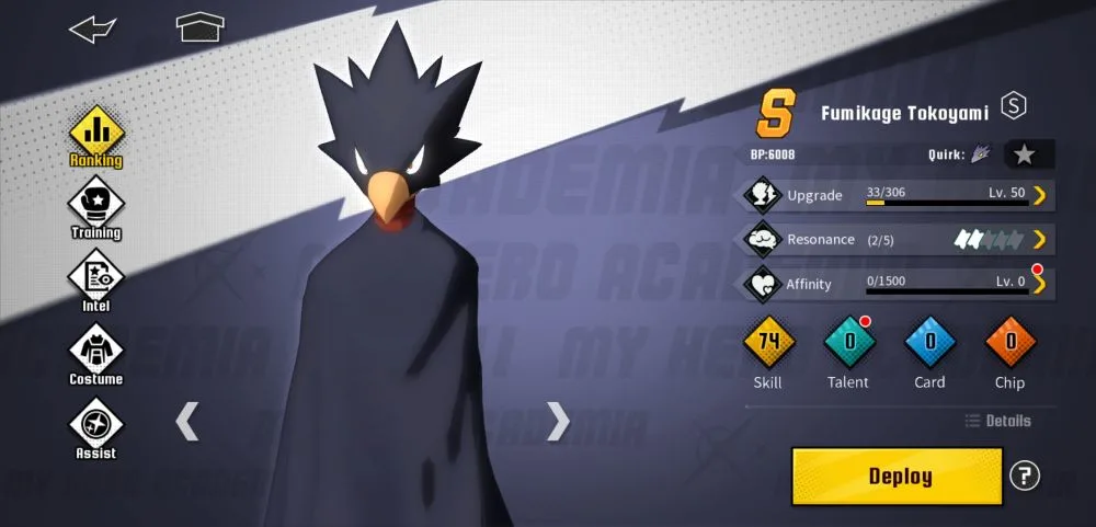 fumikage tokoyami my hero academia the strongest hero