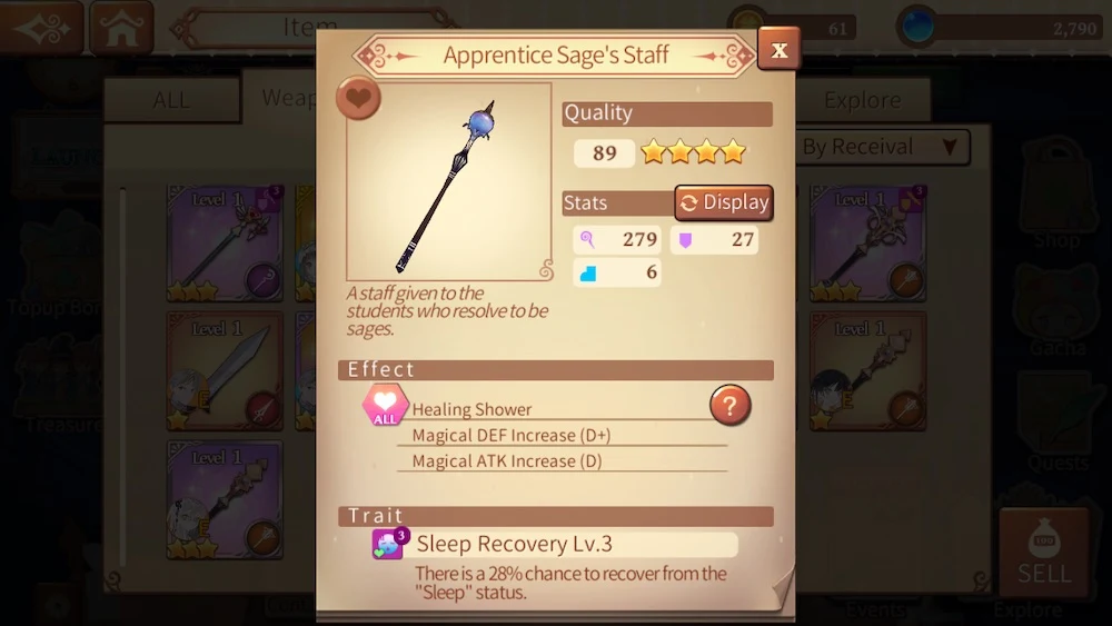 healing stick in atelier online alchemist of bressisle