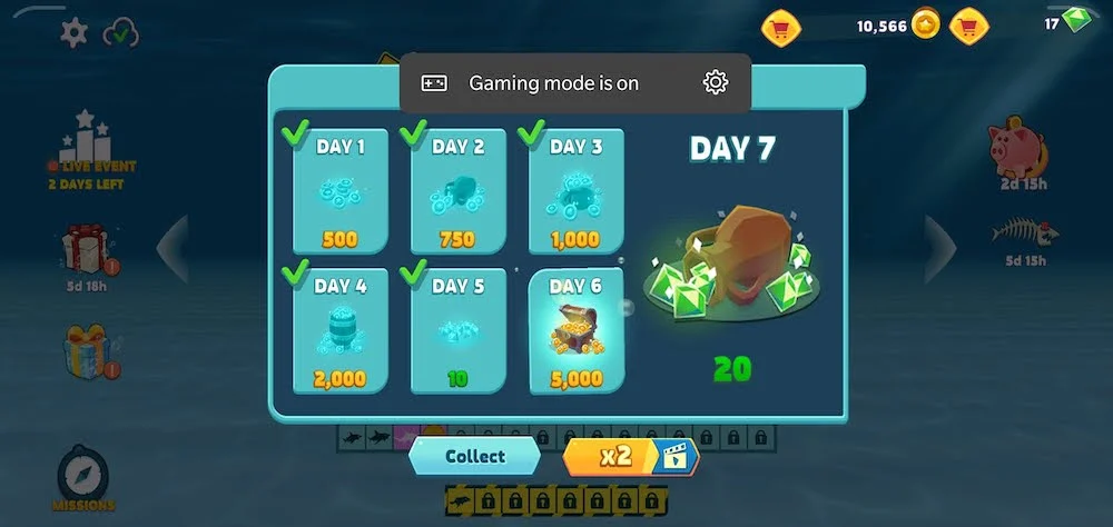 hungry shark evolution coins