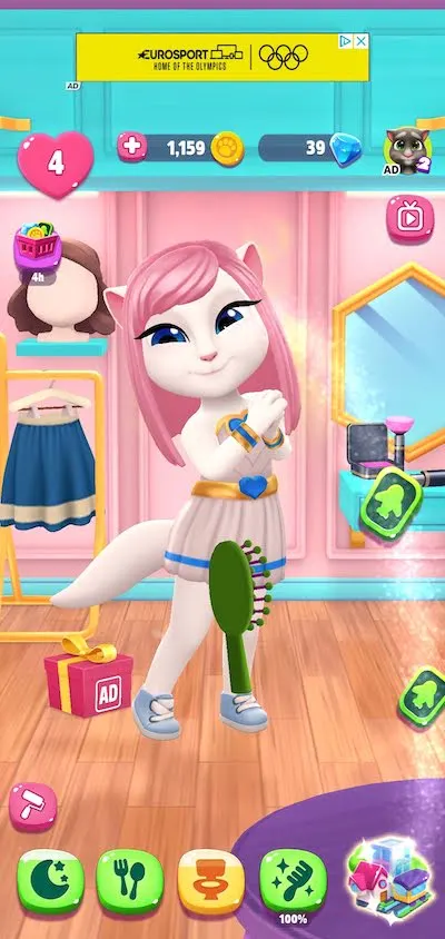 my talking angela 2 brush