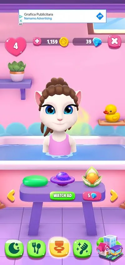 my talking angela 2 hygiene