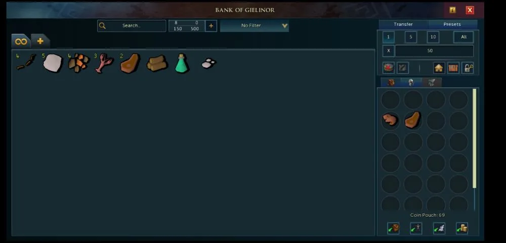 runescape inventory