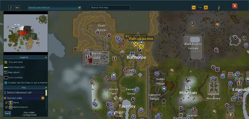 runescape map