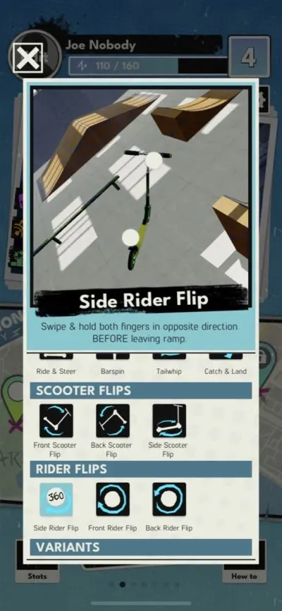 touchgrind scooter side rider flip