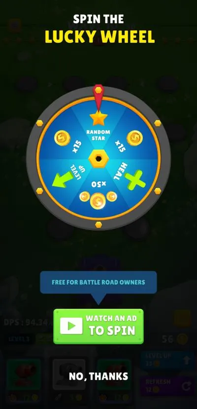 auto defense lucky wheel