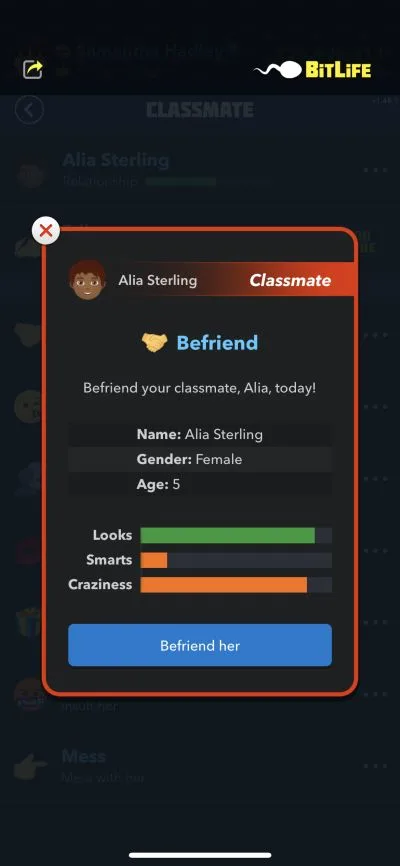 making friends in bitlife