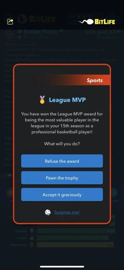 league mvp in bitlife