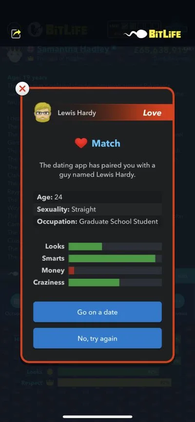 bitlife love match