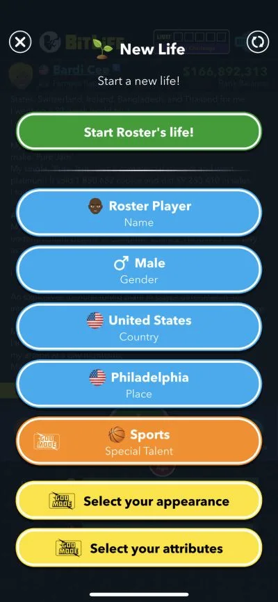 special talent in sports in bitlife
