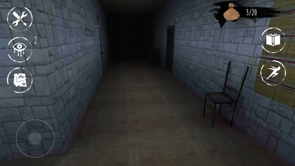 eyes the horror game f1 hallway