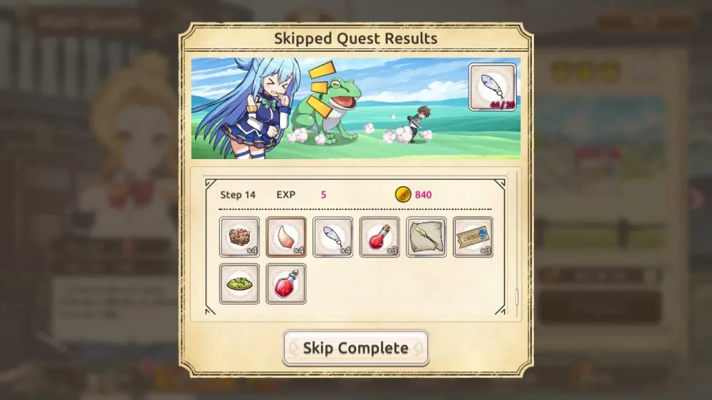 konosuba fantastic days skip tickets