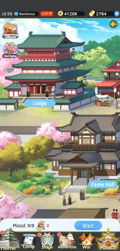 lost in paradise waifu connect courtyard