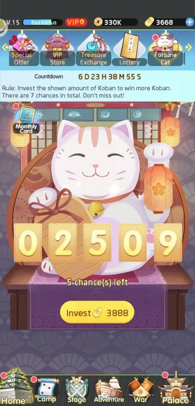 lost in paradise waifu connect fortune cat