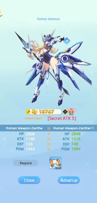 lost in paradise waifu connect partner advance