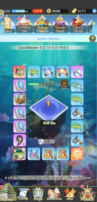 lost in paradise waifu connect sinking treasure