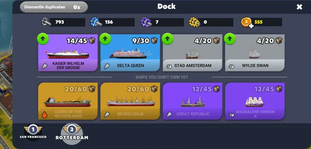 port city ship tycoon dock
