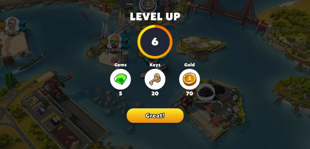 leveling up in port city ship tycoon