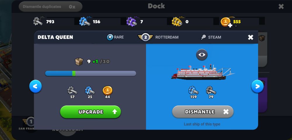 port city ship tycoon ship upgrade