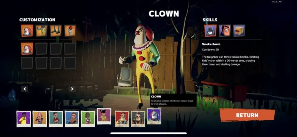 secret neighbor clown