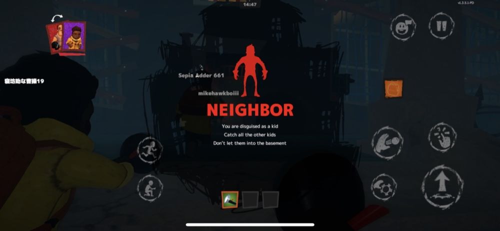 playing as the neighbor in secret neighbor