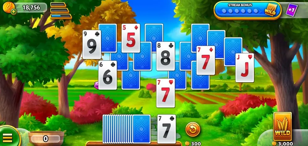 clearing cards in solitaire grand harvest