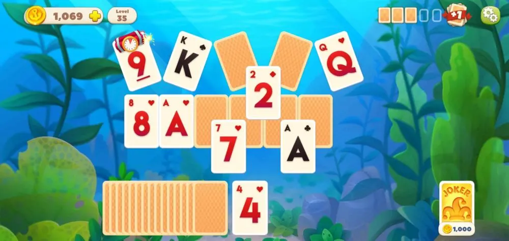 undersea solitaire tripeaks the  bomb