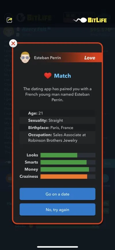 love match in bitlife