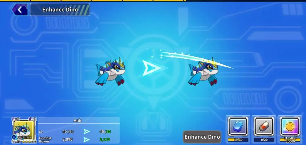 enhancing dino in legendino