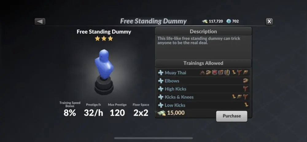 mma manager 2021 free standing dummy
