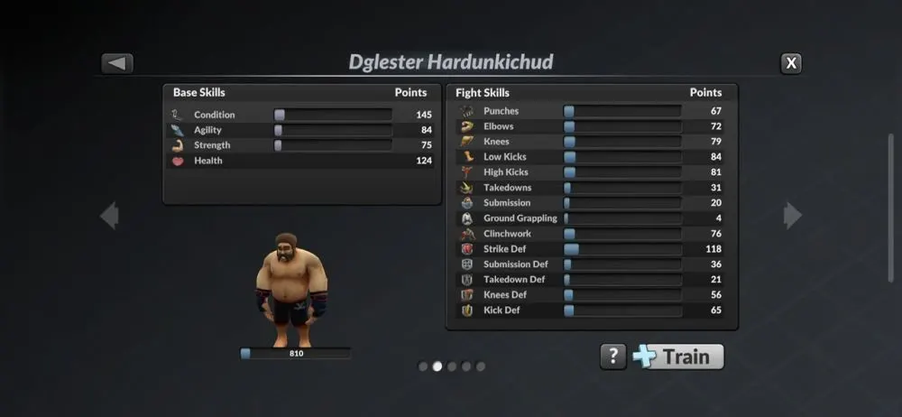 mma manager 2021 fighter skills