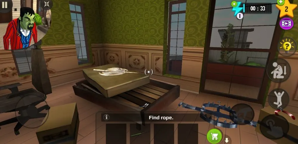 scary stranger 3d bear rope