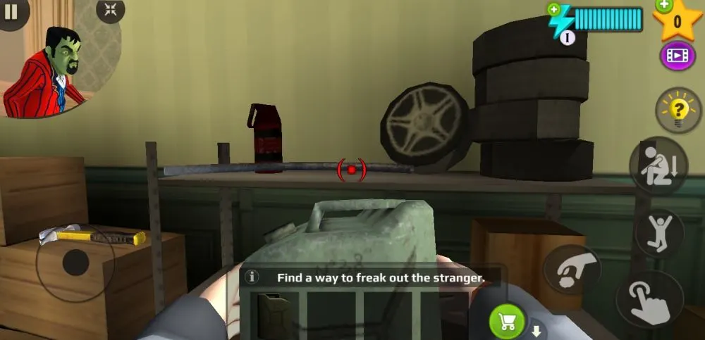 scary stranger 3d fireplace hose