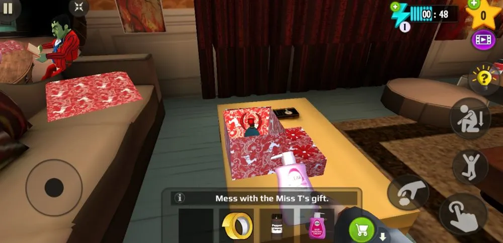 scary stranger 3d gift bedroom