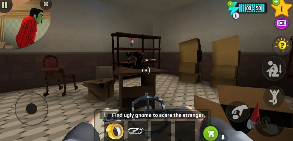 scary stranger 3d gnome basement