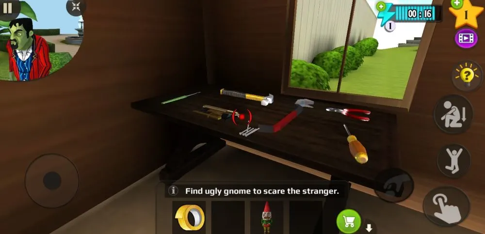 scary stranger 3d gnome nailgun
