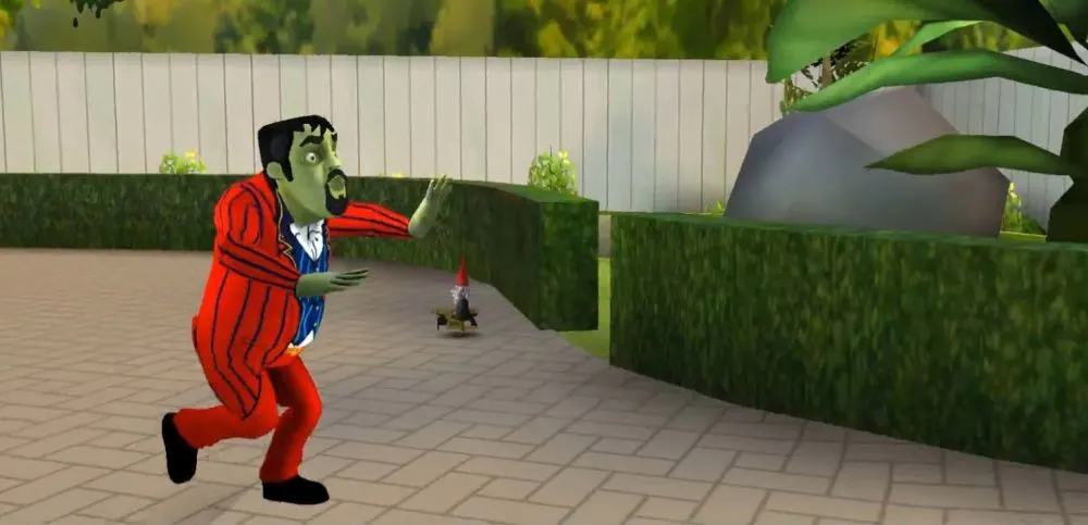 scary stranger 3d gnome scare