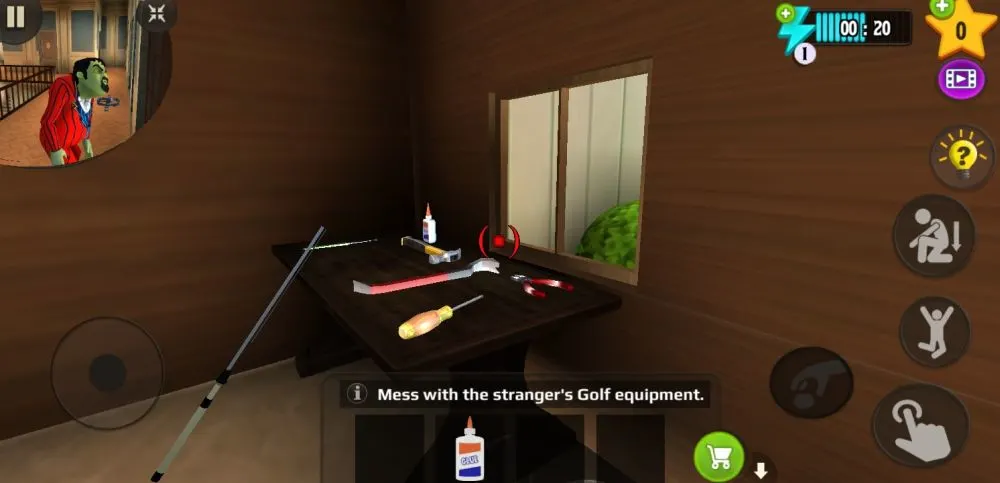 scary stranger 3d golf shed