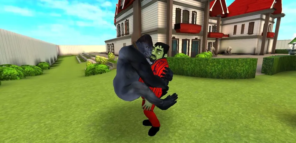 scary stranger 3d gorilla end