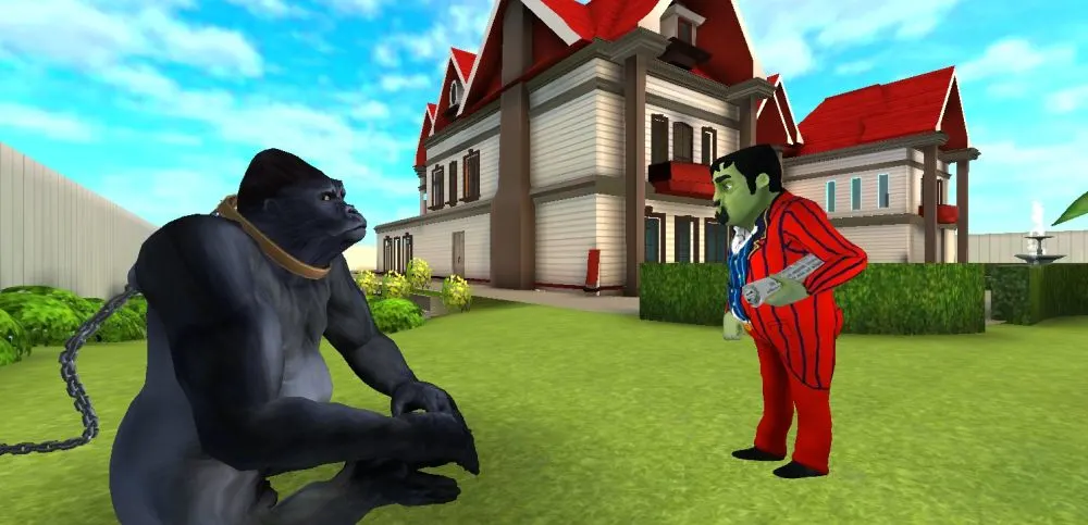 scary stranger 3d gorilla start