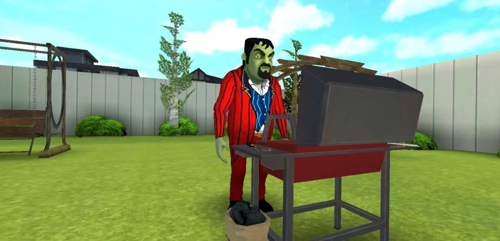 scary stranger 3d grill end