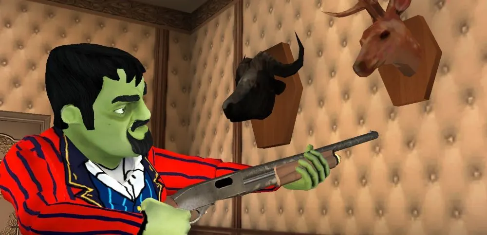 scary stranger 3d gun intro