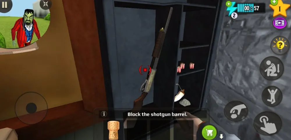 scary stranger 3d gun in safe